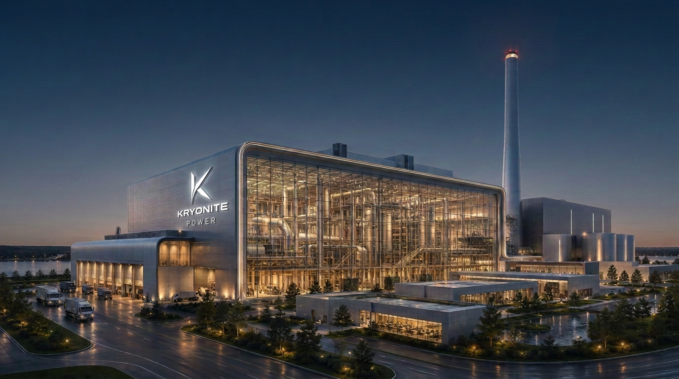 Full KPAX resource recovery facility with dimensional KRYONITE POWER facade signage